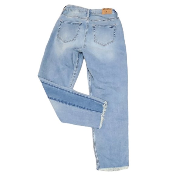 Hollister Boyfriend Highrise Distressed Multicolor Front Jeans Size 1W 25 - Picture 7 of 8
